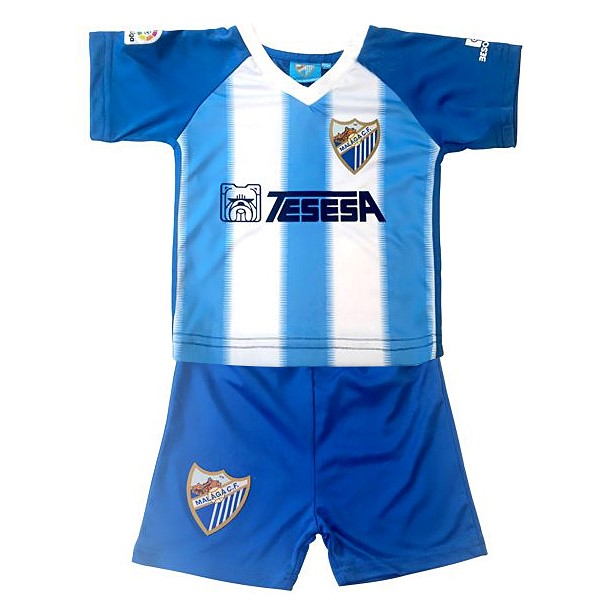 Maillot Football Málaga Domicile Enfant 2018-19 Bleu Blanc